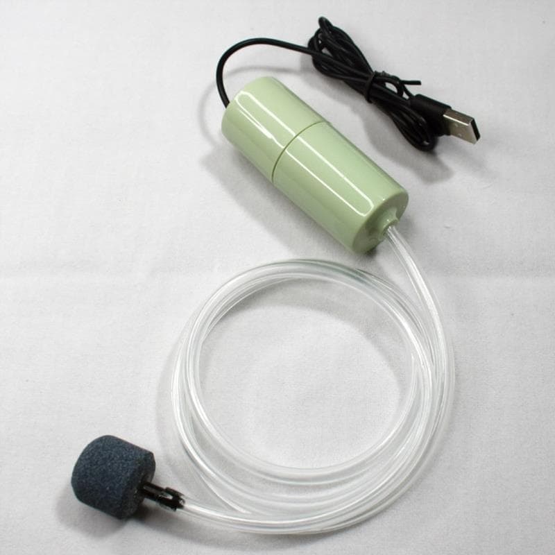 Bomba de oxigênio USB para tanque de peixes, bomba de oxigênio para aquário doméstico, bomba silenciosa de enchimento de
