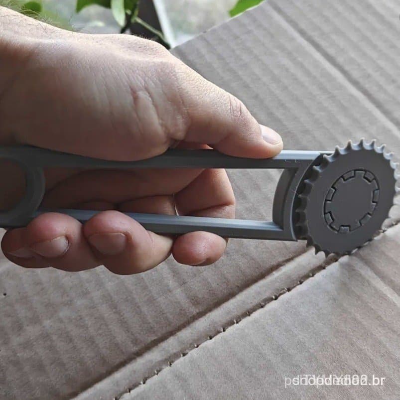 Ferramenta de Perfuração Manual de Rolo de Aço Ajustável para Modificação de Caixas e Artesanato DIY