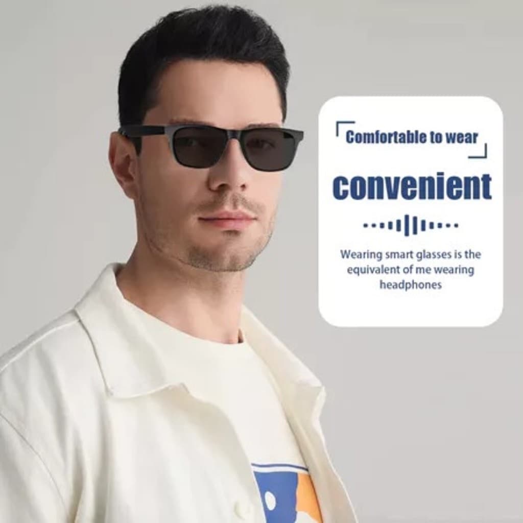 Óculos Inteligente Bluetooth D11 com Áudio e Chamada | Smart Glass com Controle Touch
