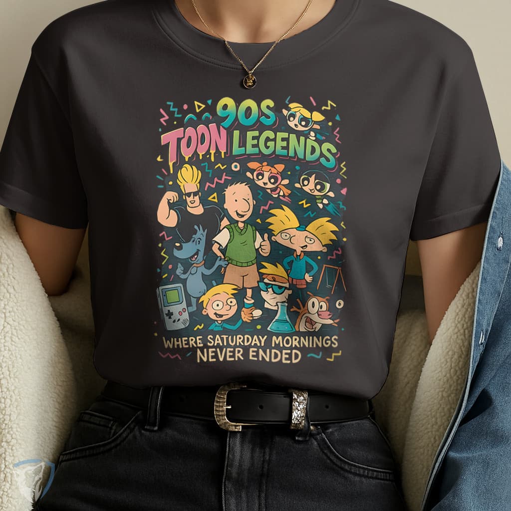 Camiseta 90s Toon Legends – Clássicos dos Desenhos Anos 90