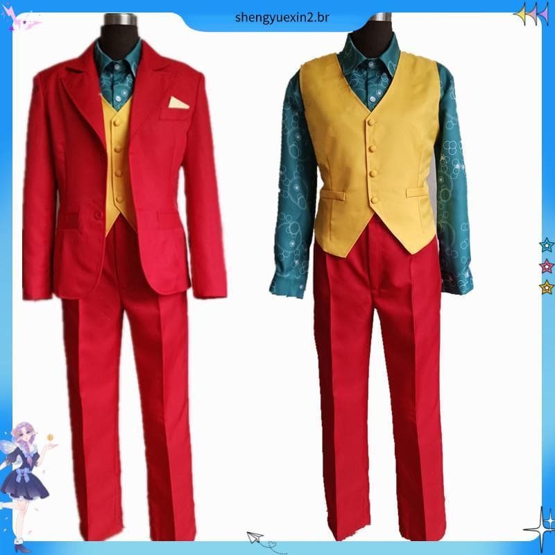 JOKER JOKER JOKER Phoenix DC Filme JOKER Traje COS Halloween cosplay Traje de desempenho