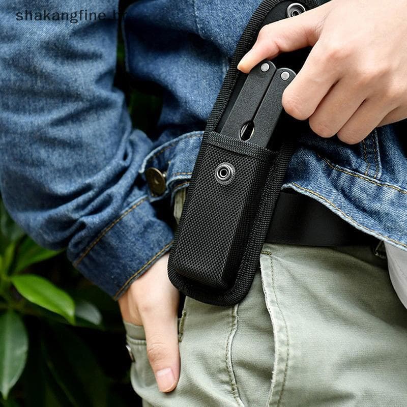 SHBR Alicate Dobrável Bolsa Capa Bainha Cinto De Nylon Loop Poeta Carry Storage Torch Holder De Cintura .