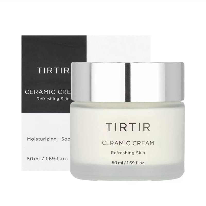 TIRTIR Creme Facial De Ceramida Natural , Hidratante Duradouro , Iluminador , Refrescante , Não Gorduroso , Reparador E