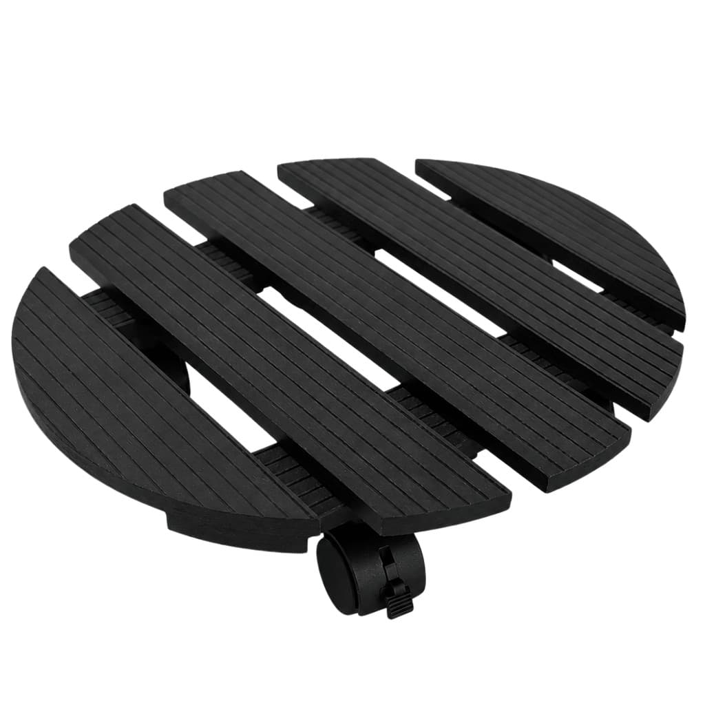 Suporte para Vaso Plantas Redondo 30cm Rodinhas Resistentes
