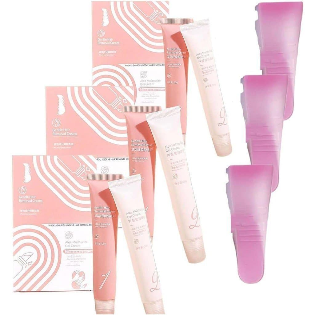 Creme Depilatório Aurlux, Creme Depilatório Auures, Kit de Creme Depilatório Auures de 5 Minutos, Remoção Instantânea de