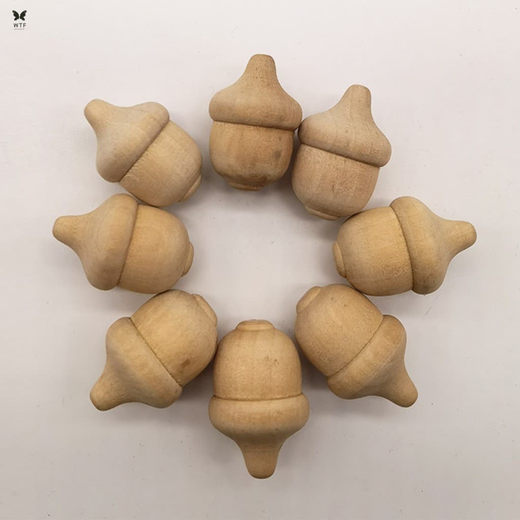Bolota Xiloid Hamster Brinquedo Natural DIY Pintado À Mão Artesanato Para Ornamento De Decoração De Casa