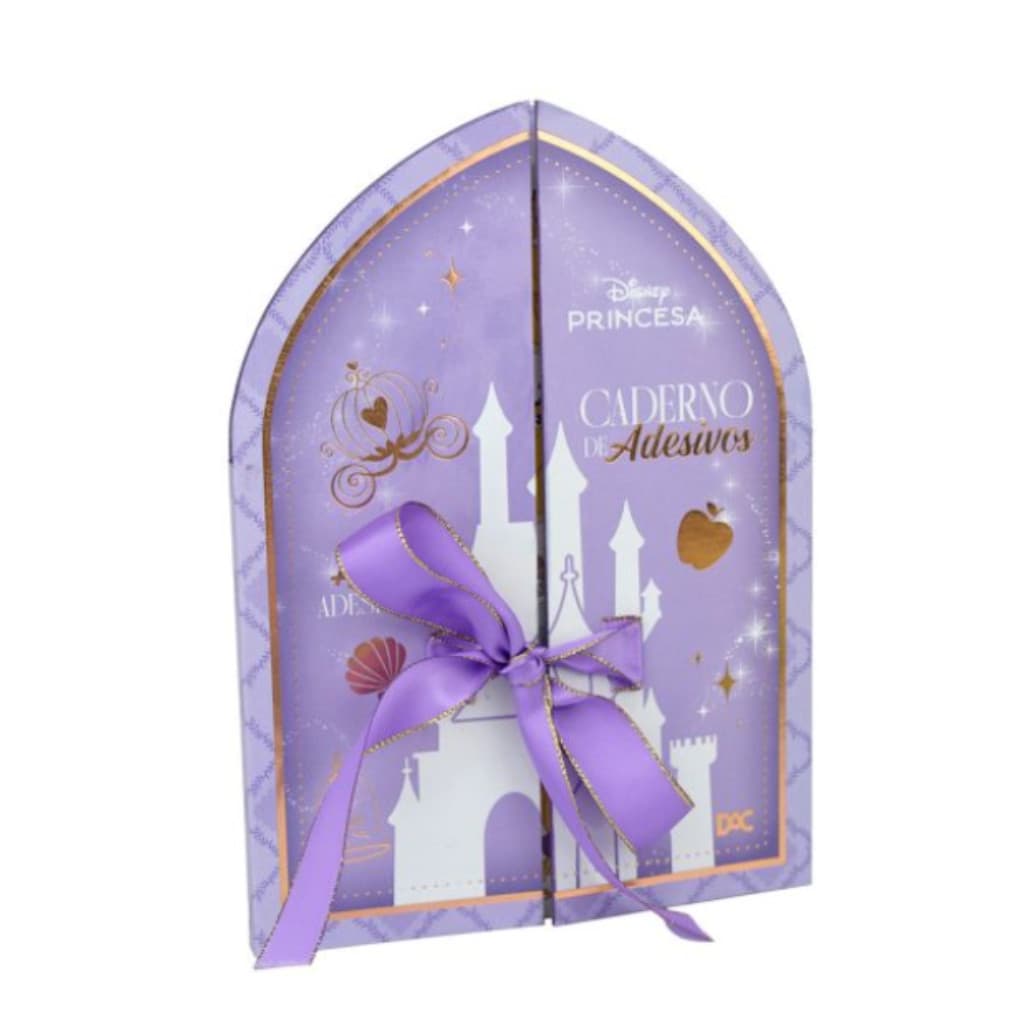 Caderno Com Mais De 200 Adesivos Das Princesas Da Disney