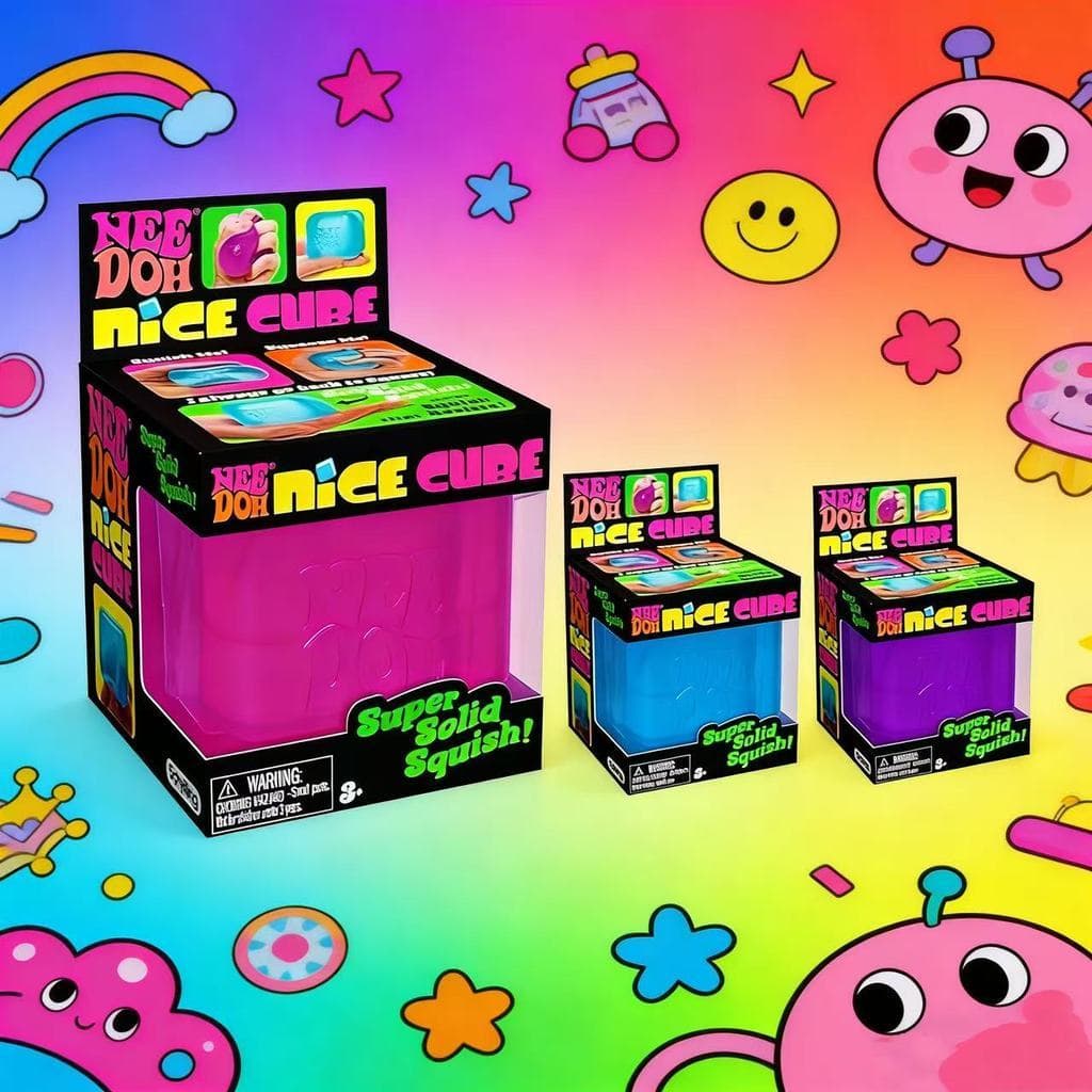Schylling Nice Cube Sensory Toys 1/3 Conjunto Para Aliviar O Estresse Beliscando Quebra-Cabeça-Solvendo