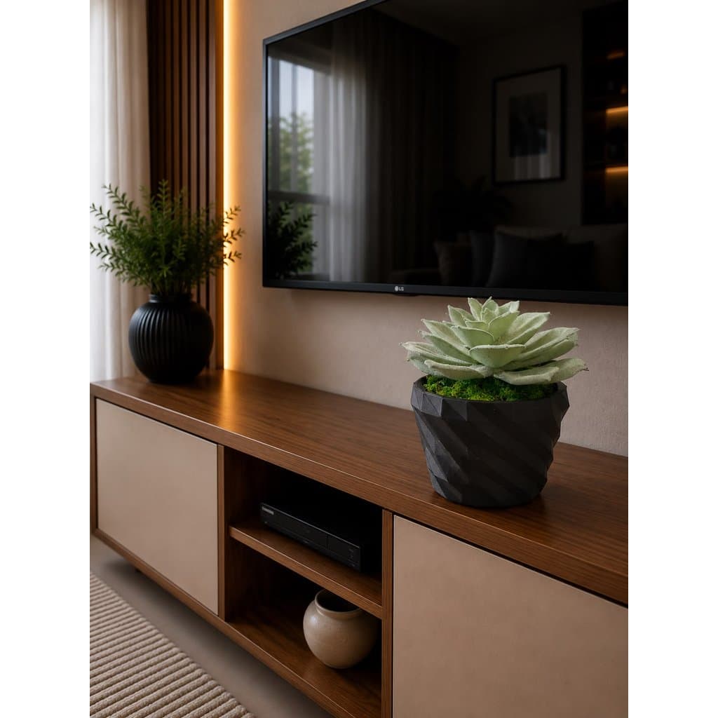 VASINHO DECORATIVO COM FLOR ARTIFICIAL
