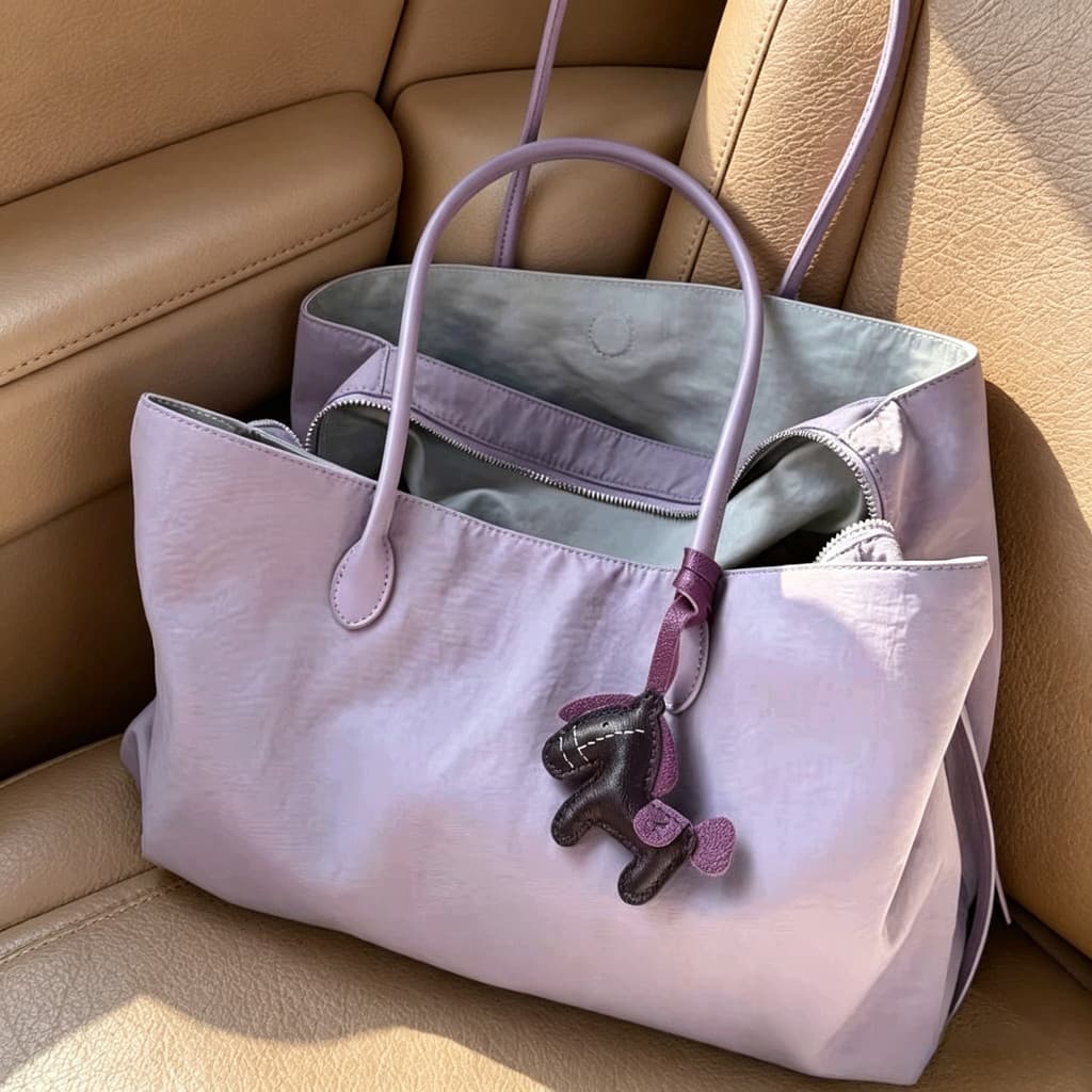 2026 primavera verão novo estilo contraste cor náilon sacola grande capacidade Design feminino nicho verão bolsa de ombr