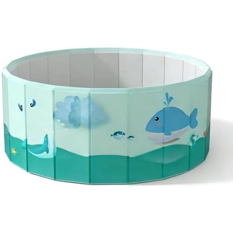 Piscina Infantil Dobrável , Não Inflável De 3.3 Pés , 4 , 5 5.3 PVC Resistente Com Furo De Drenagem Para Ambientes Inter