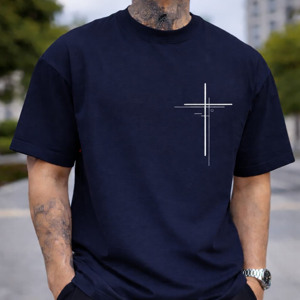 Blusa Masculina Unissex Cruz Cristo Jesus Em Algodao Camiseta Evangelico Confortavel