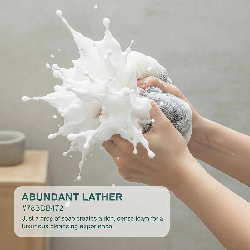[beautifulhome] Bola De Banho De Cor Esfoliante 1 Peça Toalha De Purificação Ba Antiderrapante Para Uso Diário Doméstico