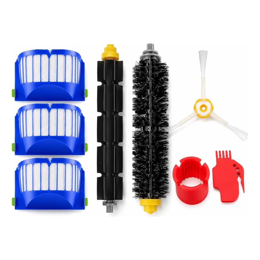 Kit Escova Central Lateral Filtro Irobot Roomba 500 600 700