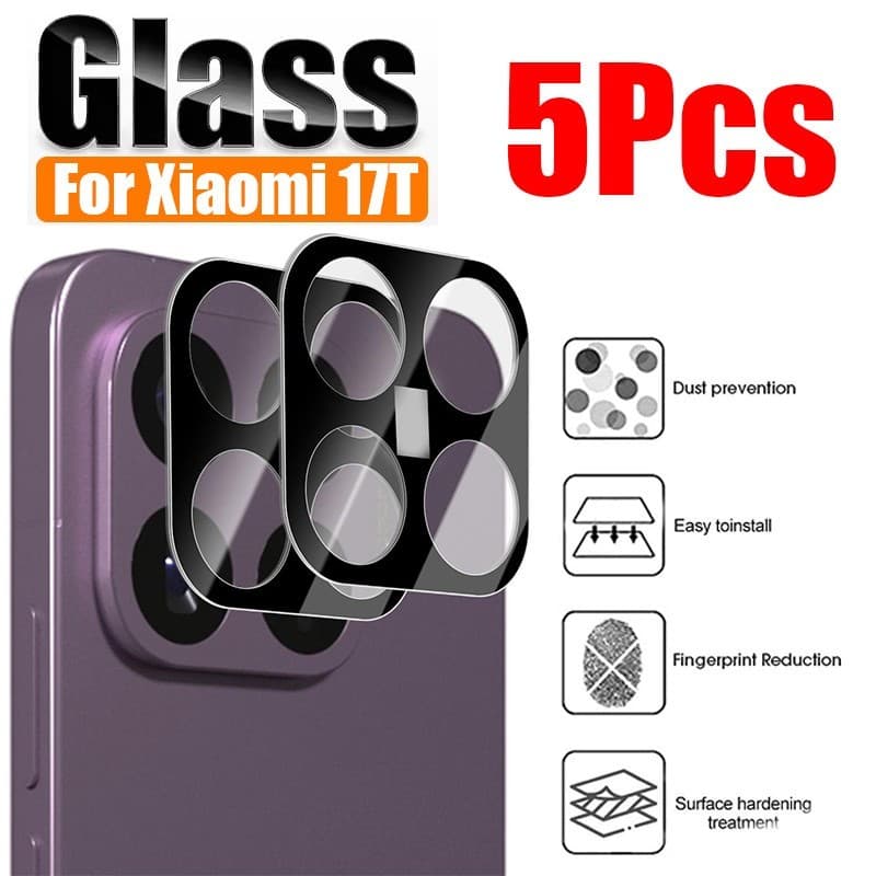 Filme Temperado De Lente De Telefone 5-1 Unidades-Acessórios Para Celular-Len-Protetor Capa Protetora De Câmera Traseira
