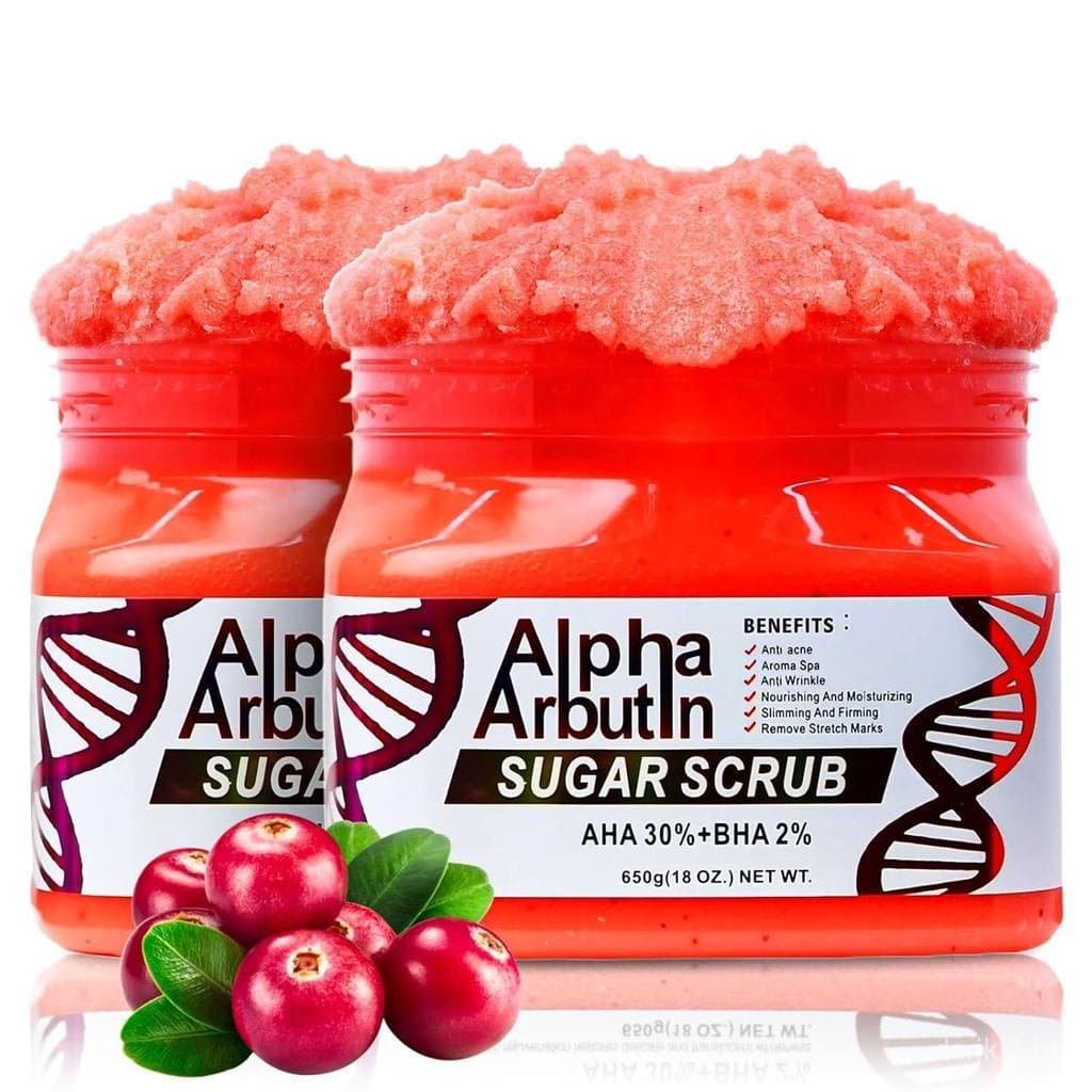 Esfoliante Corporal com α-Arbutina, AHA+BHA, Antiacne, Antirrugas, Fórmula Nutritiva e Hidratante, 18 Onças (1) WOD4 PFT