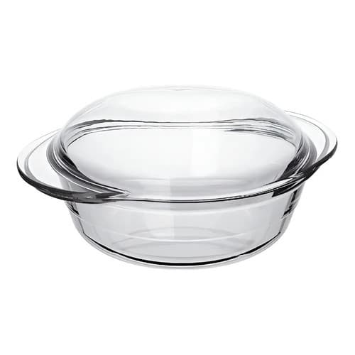 Tigela Assadeira Terrina Marinex Redonda 2,8l Grande com Tampa Transparente