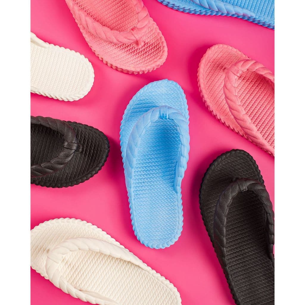 Chinela 3TRANÇAS Feminino Nuvem Chinelo Trançado Sandalia d dedo Chinelo ortopetica feito em EVA