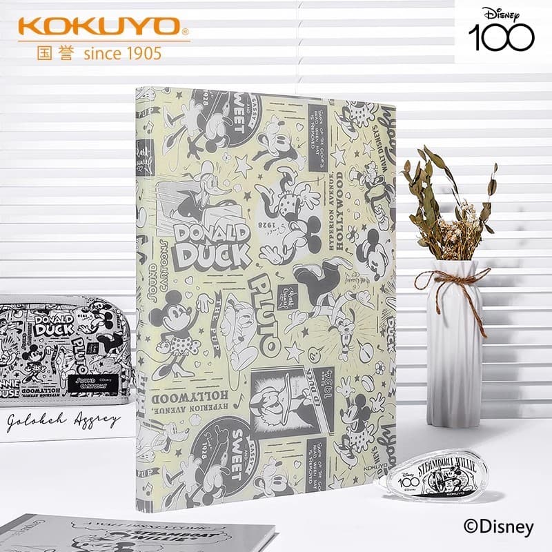 Japão kokuyo kokuyo Disney Co-Branded livro de informações limitadas pasta de armazenamento A4 transparente pasta de cer