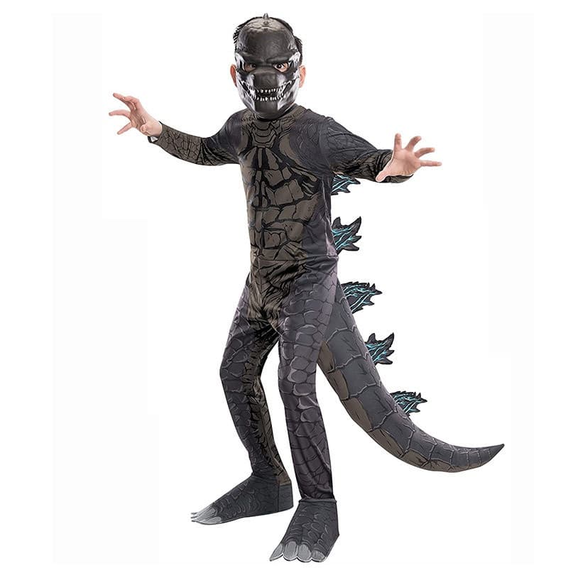 Fantasia de Halloween Cosplay Godzilla Figura de Boneco de Uma Peça para Crianças 8434