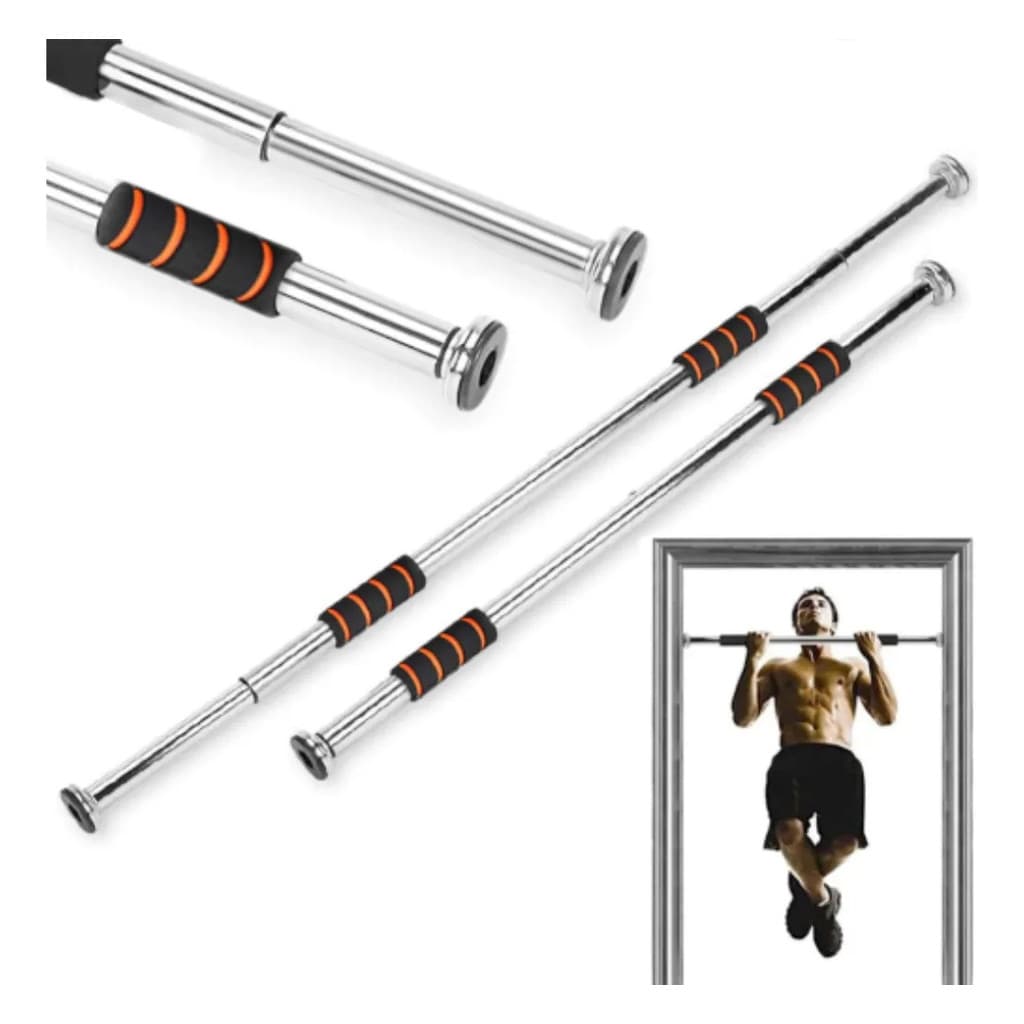 Barra Fixa de Porta Lorben Exercício Musculação Ajustável Extensível 62cm a 92cm Suporta 120kg GT369
