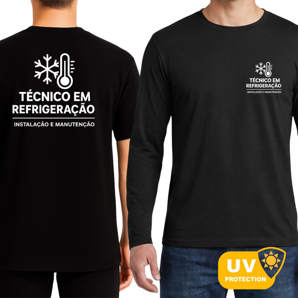 KIT 2 Uniformes Técnico Em Refrigeração Profissionais Reforçados Macios Em Malha Fria Confortável