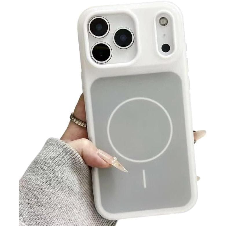 Capa de celular de gel fosco de dupla camada, capa magnética de cores vibrantes e contrastantes, modelo 2 em 1 de dupla