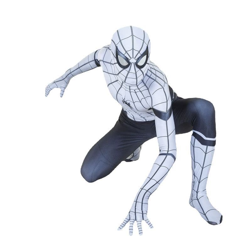 Halloween heróis brancos retorno revisado homem-aranha cosplay3D impresso Bodysuit Cosplay traje