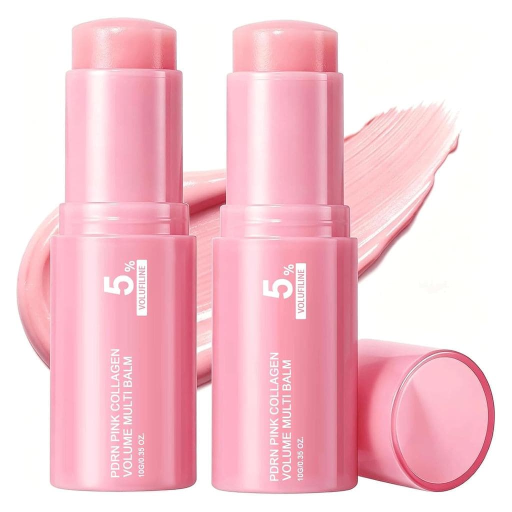 Vult PDRN Pink Collagen Volume Multi Balm, Bastão de Volufiline 2PCS |   Varinha Hidratante Multifuncional, Reduz Linhas