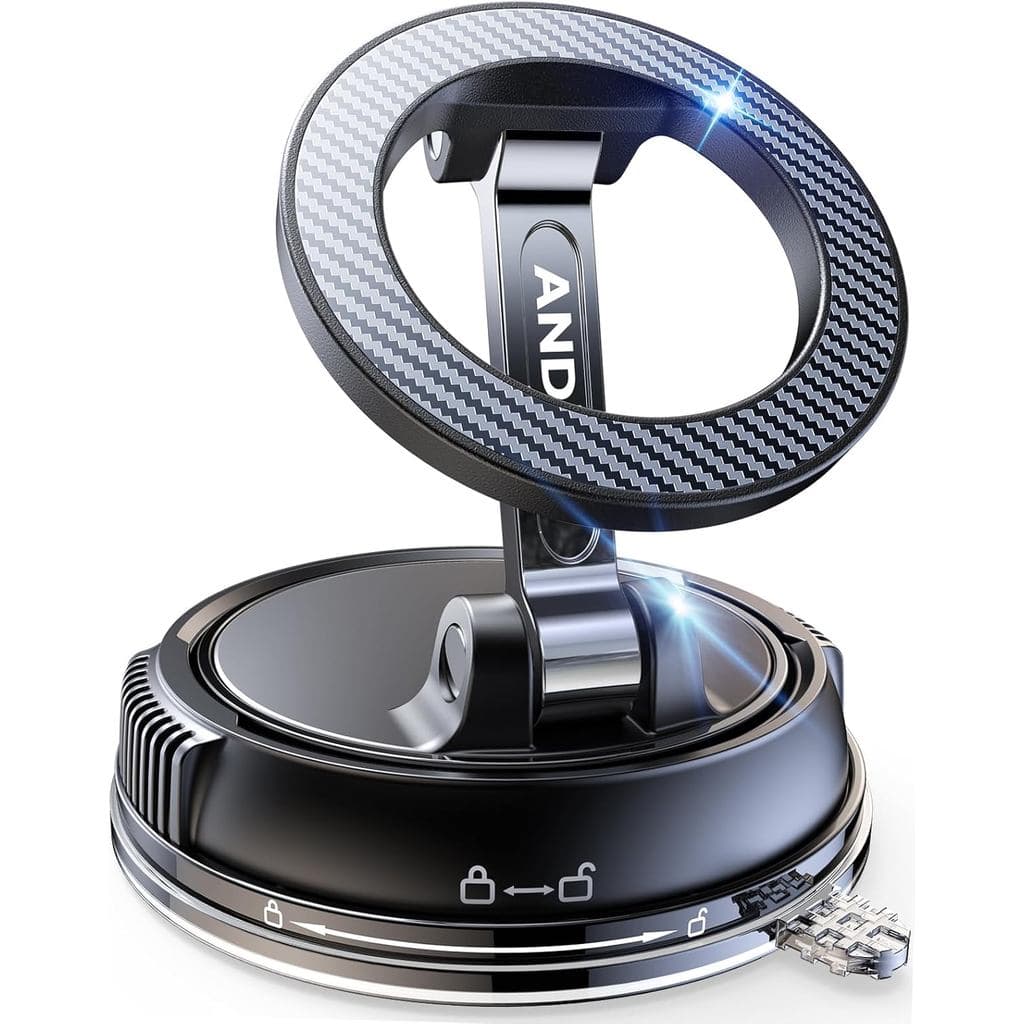 Suporte de Telefone para Carro ANDERY para Magsafe [Sucção Mais Forte de 78+LBS e Magnético de 2400gf] 360 °   Suporte A