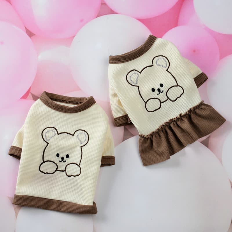 Oferta especial para roupas novas de primavera e verão para animais de estimação: vestidos para Teddy, Bichon, Pomerania