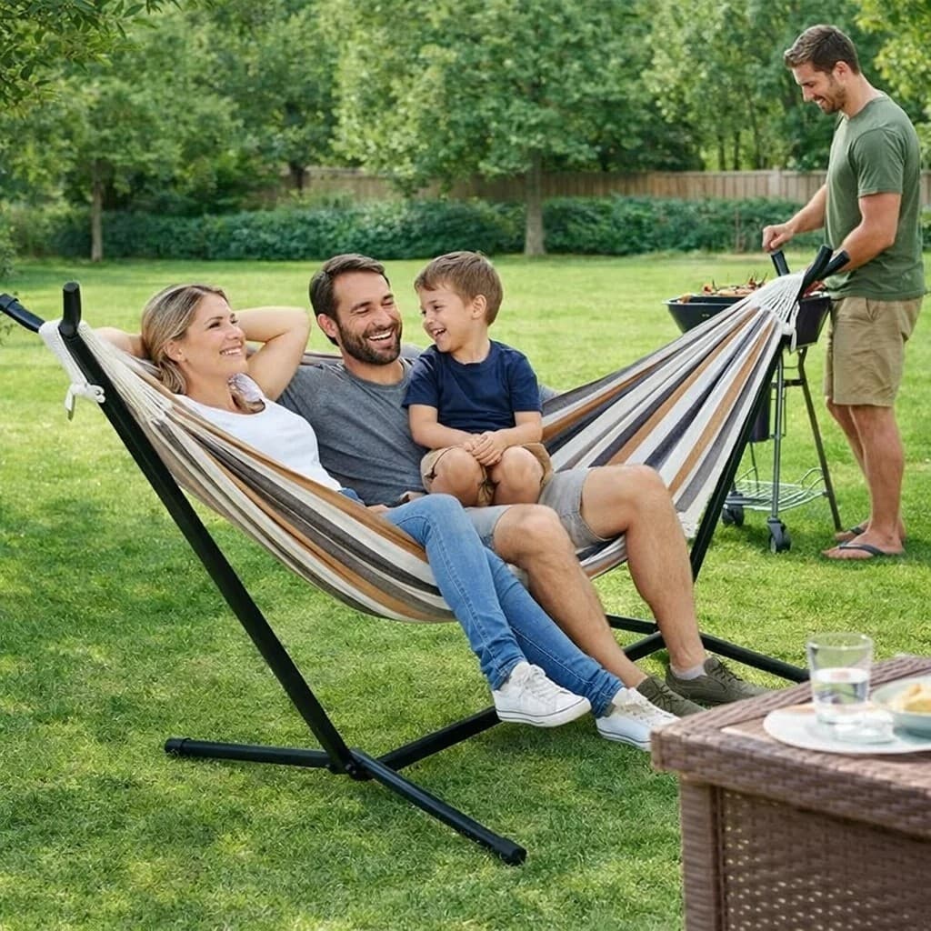 Suporte Rede Descanso Jardim Varanda Área Pendurar Equipamento Segurar Apoio Ferramenta