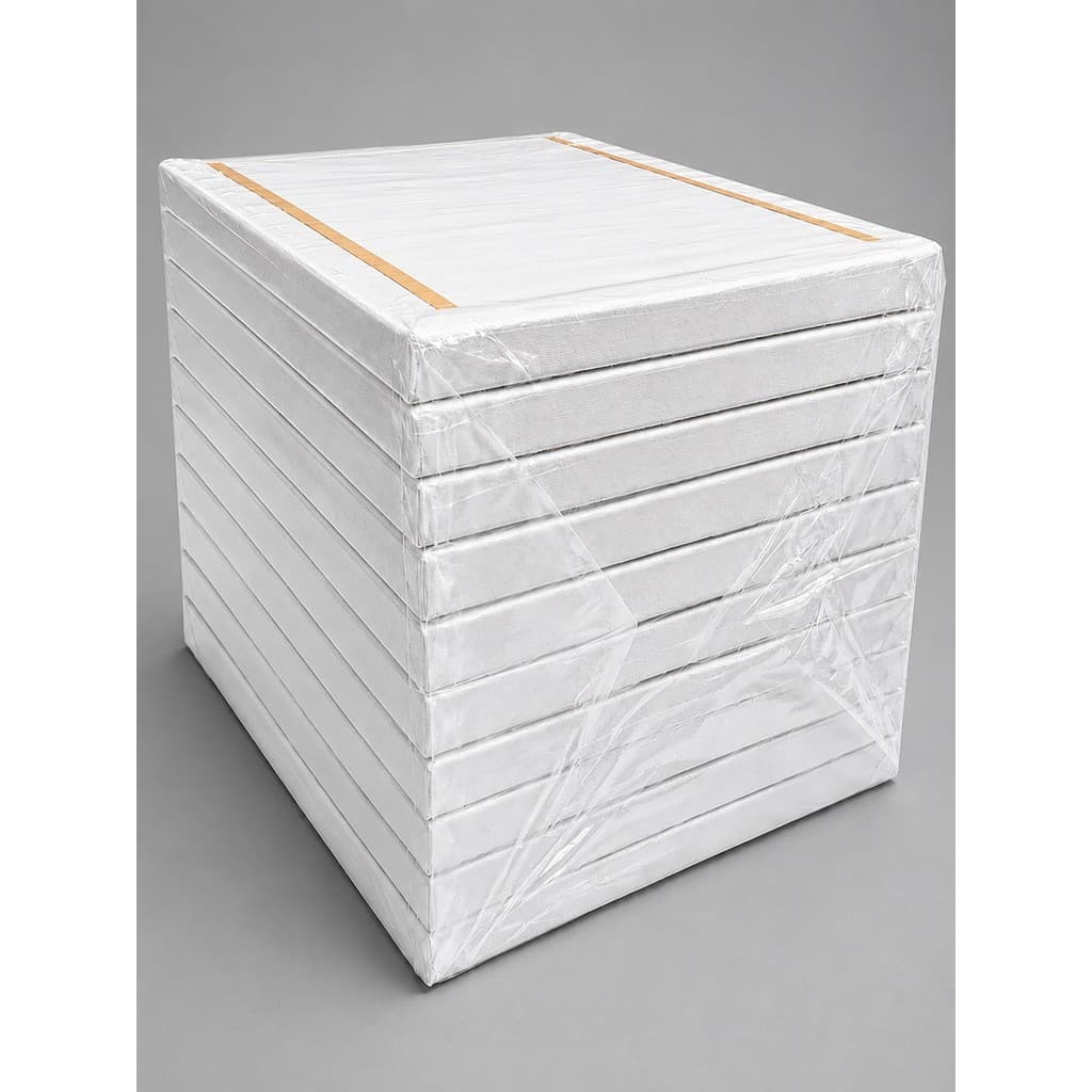 Kit 10 Telas Para Pintura 20x30cm Algodão com Armação de Madeira Uso Artístico