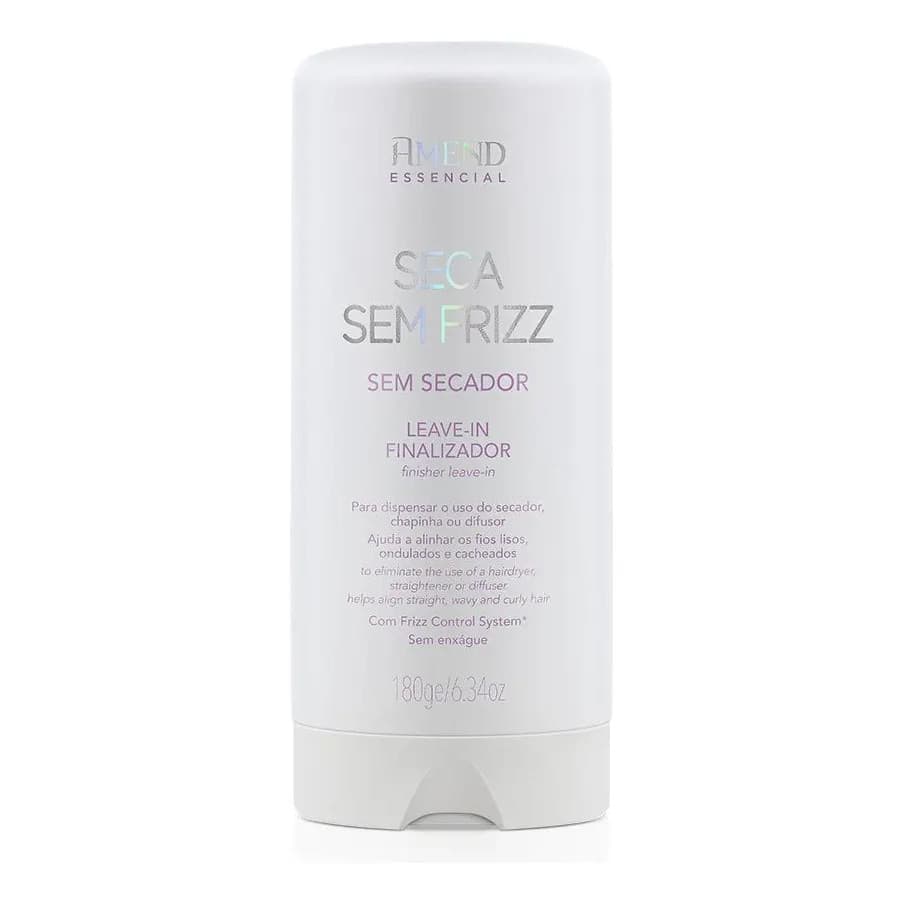 Leave-in Finalizador Seca Sem Frizz Amend Essencial 180ml