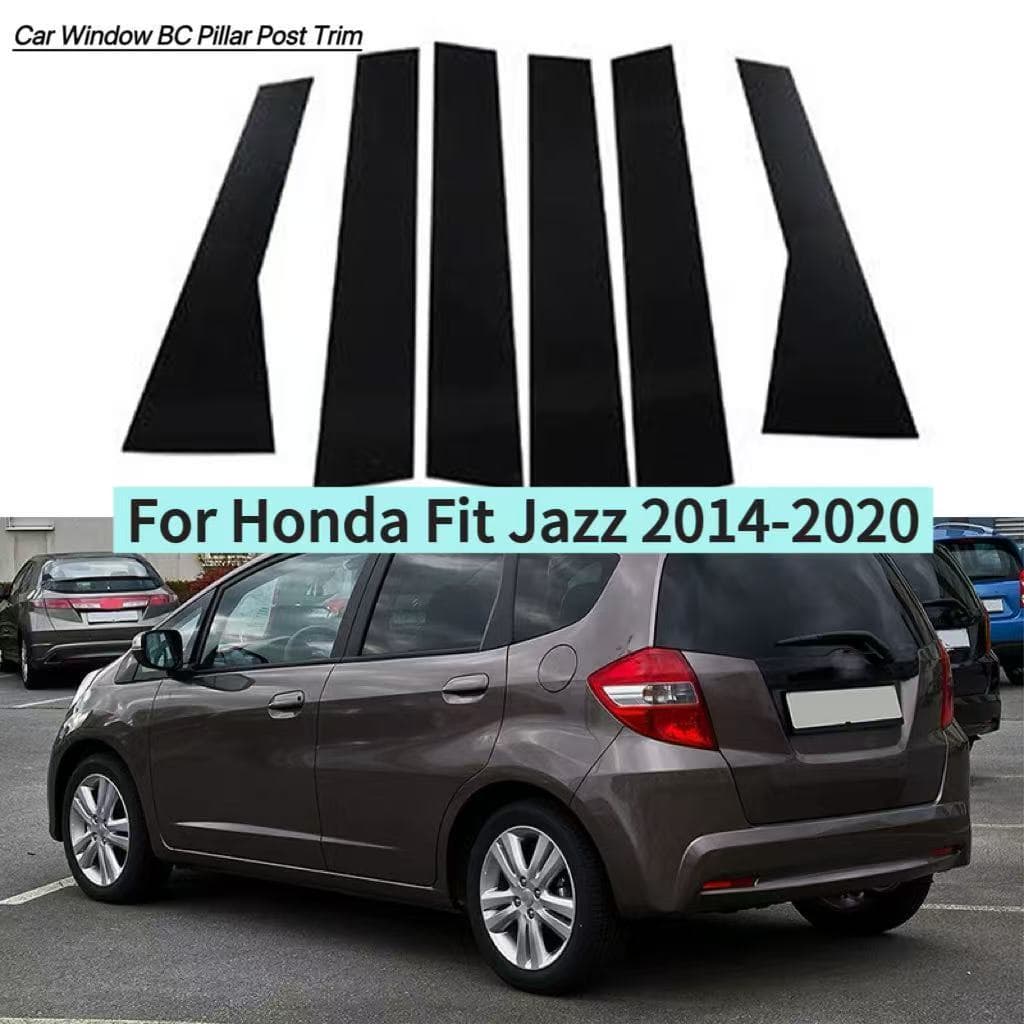 Janela Do Carro BC Pilar Post Guarnição Espelho Capa Tira Decorativa Para Honda Fit Jazz 2014-2020