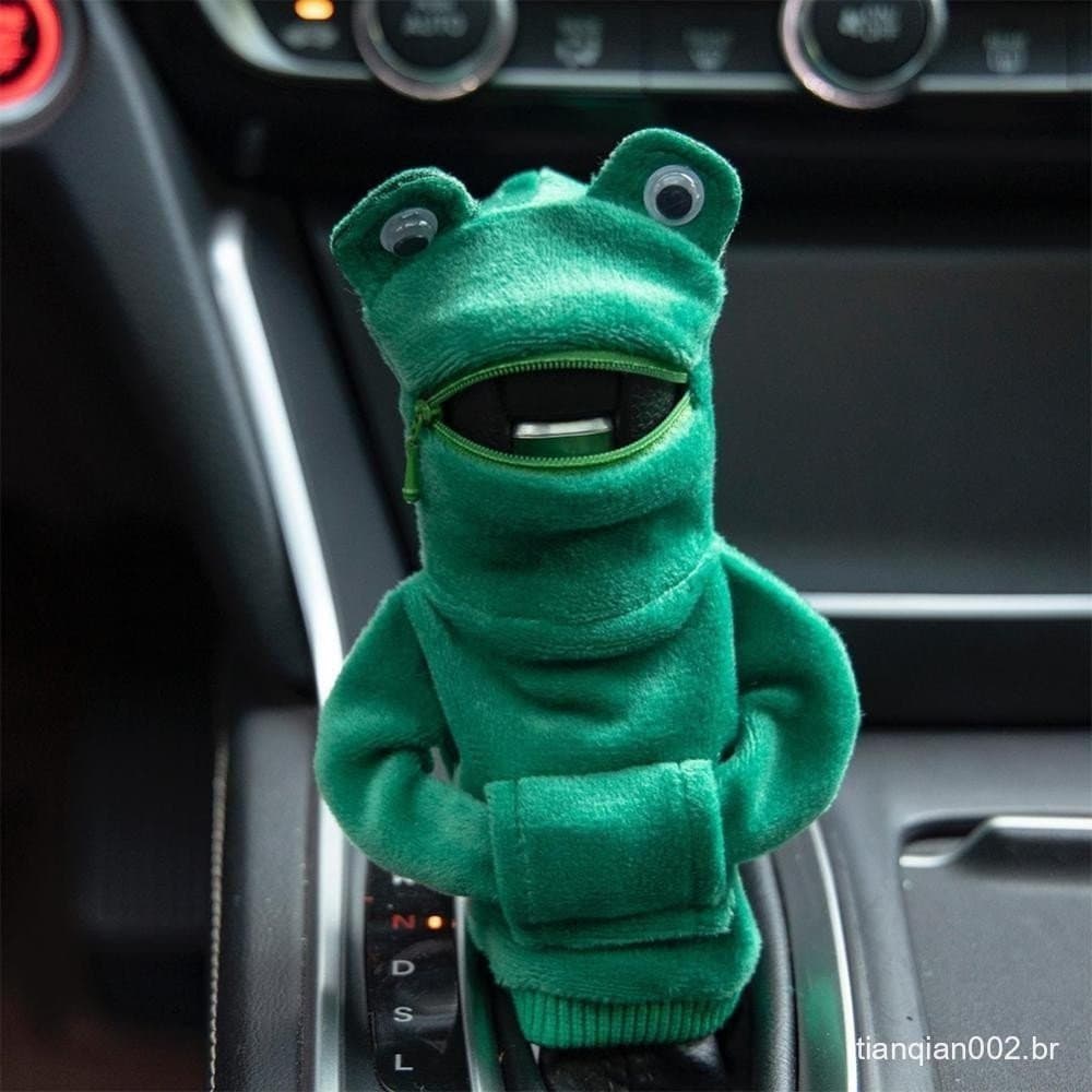 Capa para Alavanca de Câmbio de Carro Estilo Hoodie, Acessório Interno Fofo e Divertido