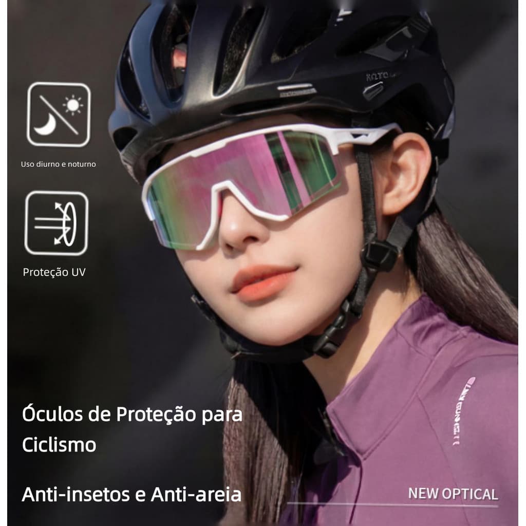 Óculos esportivos UV400 que mudam de cor para ciclismo à prova de vento TR90 Day Night Dual-use HD unissex óculos de sol