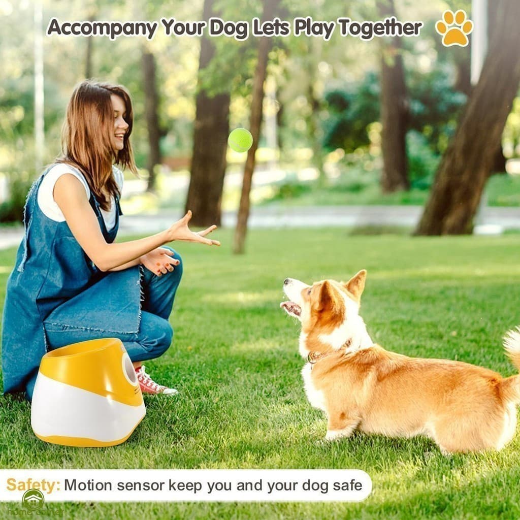 Cão Pet Brinquedos Lançador De Bola De Tênis Dispositivo De Arremesso Automático 3/6m Jogando