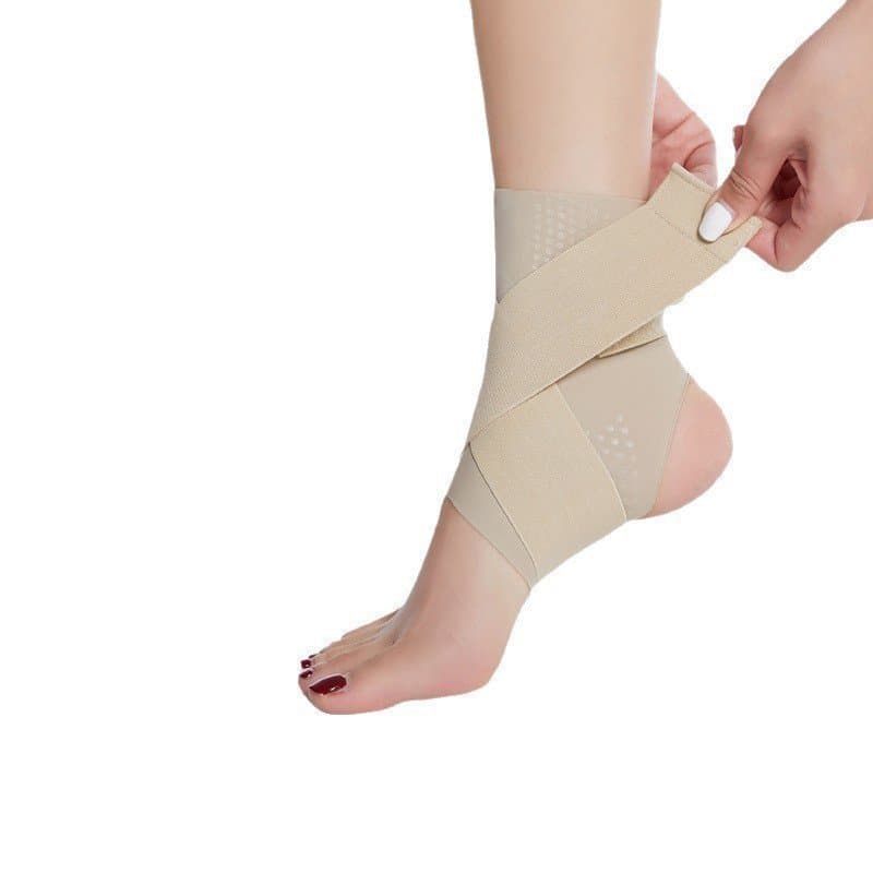 Tornozeleira ortopédica anti-entorse, respirável e ultraleve para esportes, faixa fina para pés planos e alívio da dor n