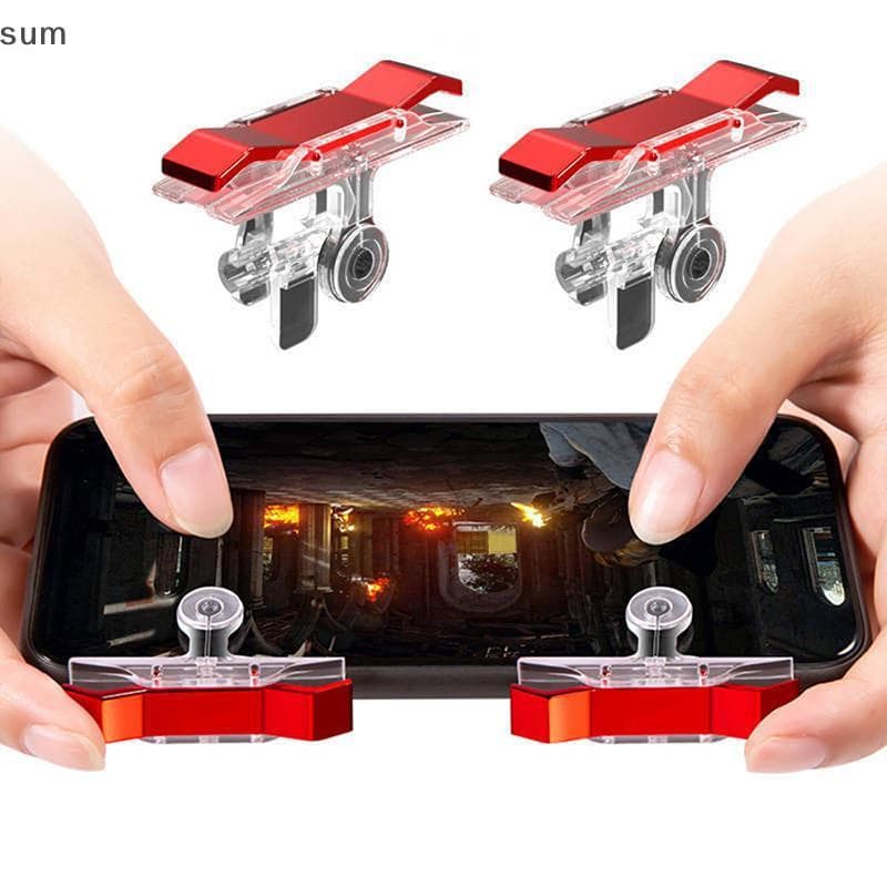[sum] D9 PUBG Controlador De Jogo Gamepad Celular L1 R1 Gatilho Tiro Mira Chave Butt BR