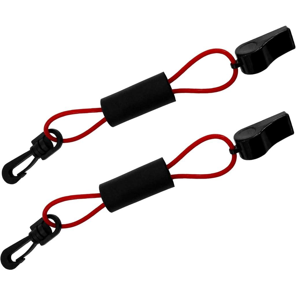 2 Apito com Cordão para Segurança, Aprovado pela Guarda Costeira, para Barco, Flutuador, Náutica, Camping, Caminhada, Ca