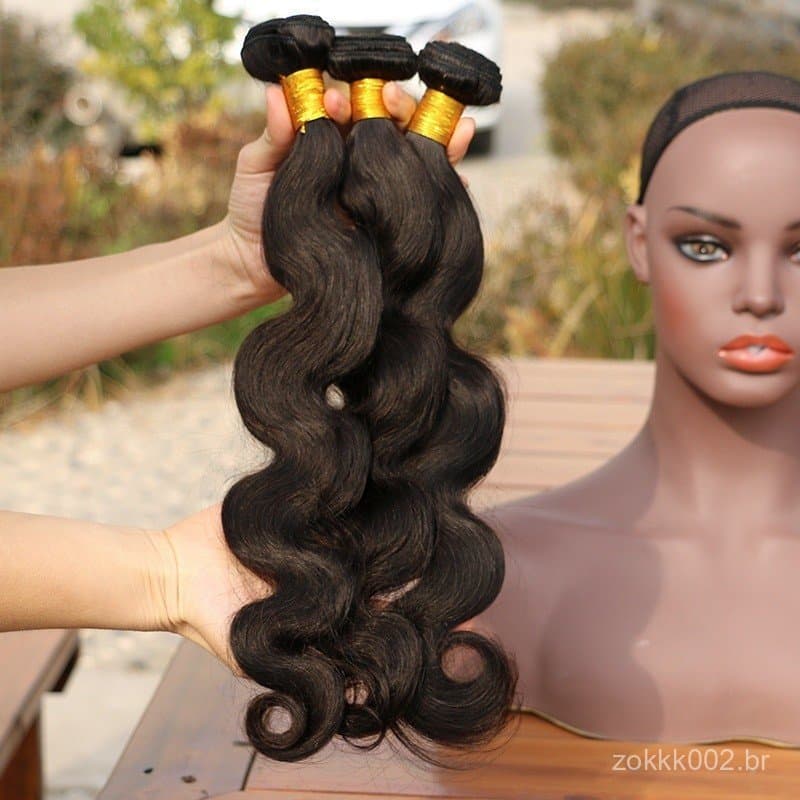 8A 100g Cabelos Humanos Brasileiros Pacotes Extensões De Onda 100 % Cabelo Humano Remy Natural Cor Preta 8-30 Polegada