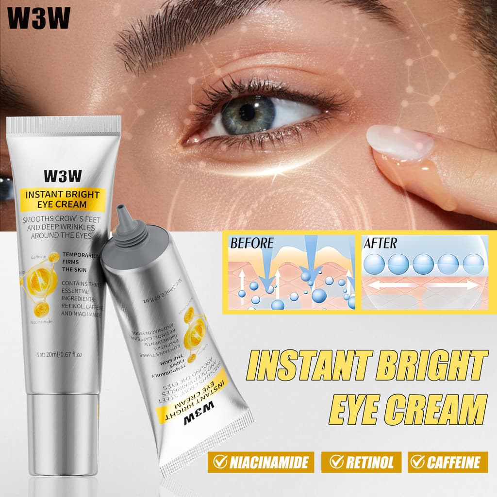 Retinol Creme para os olhos iluminador de venda quente, creme para os olhos reduz olheiras, linhas finas Creme para os o