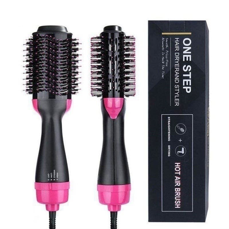 Escova Secadora Alisador Elétrica Quente Cabelo Com 3 Em1 Hair Styler 110V/220V