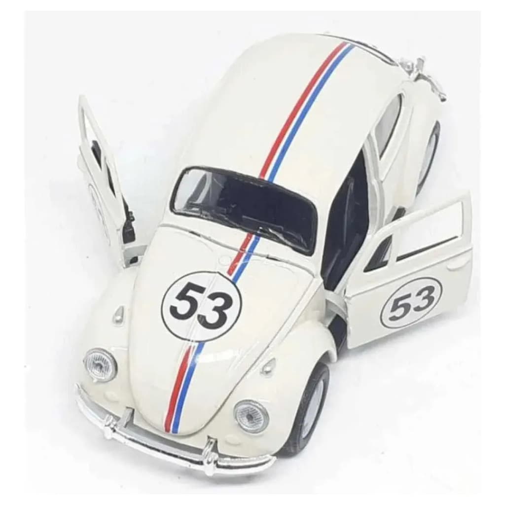 Carrinho Fusca Ferro Fricção Metal Miniatura Herbie 53 Cor