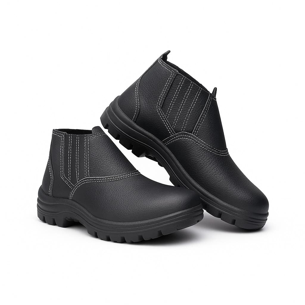 Bota De Segurança Botina Para Trabalhos Pesados Bico PVC com CA Marca Propria