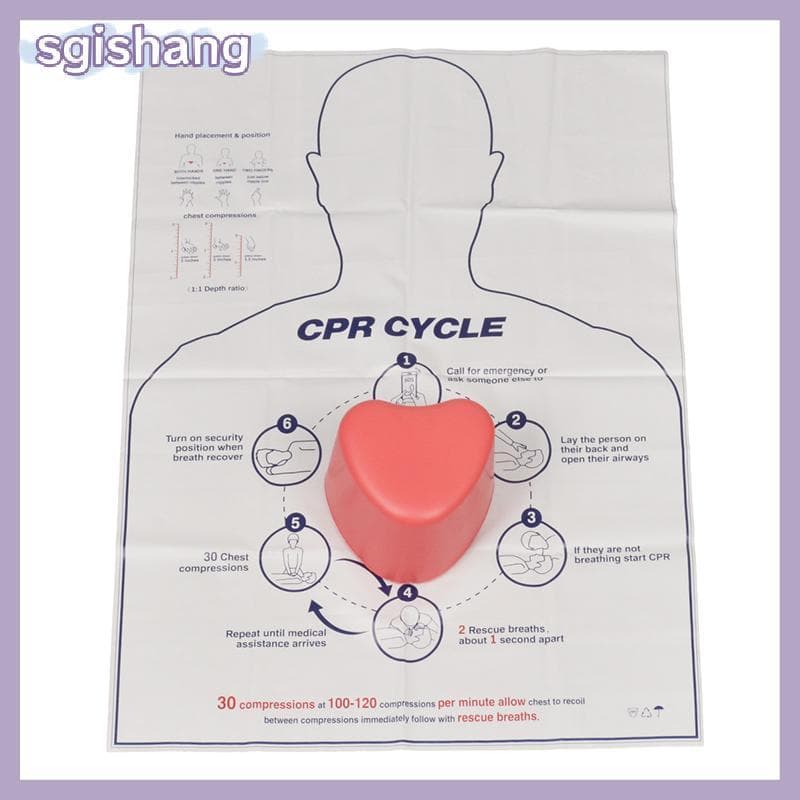 sg Mini Forma De Coração Primeiros Socorros Treinamento Resgate Ferramenta De Ensino Corpo Manequim Médico Cpr De Enferm