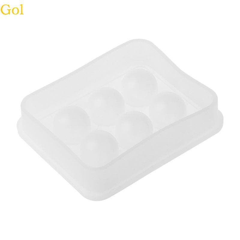 6 Cavidade Esfera 3D Resina Moldes Epóxi Jóias Fazendo Molde Silicone