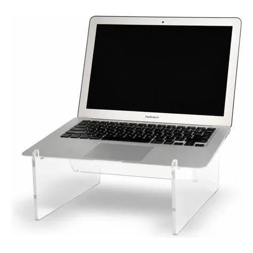 Aparador / Suporte De Notebook E Macbook Em Acrílico Cristal