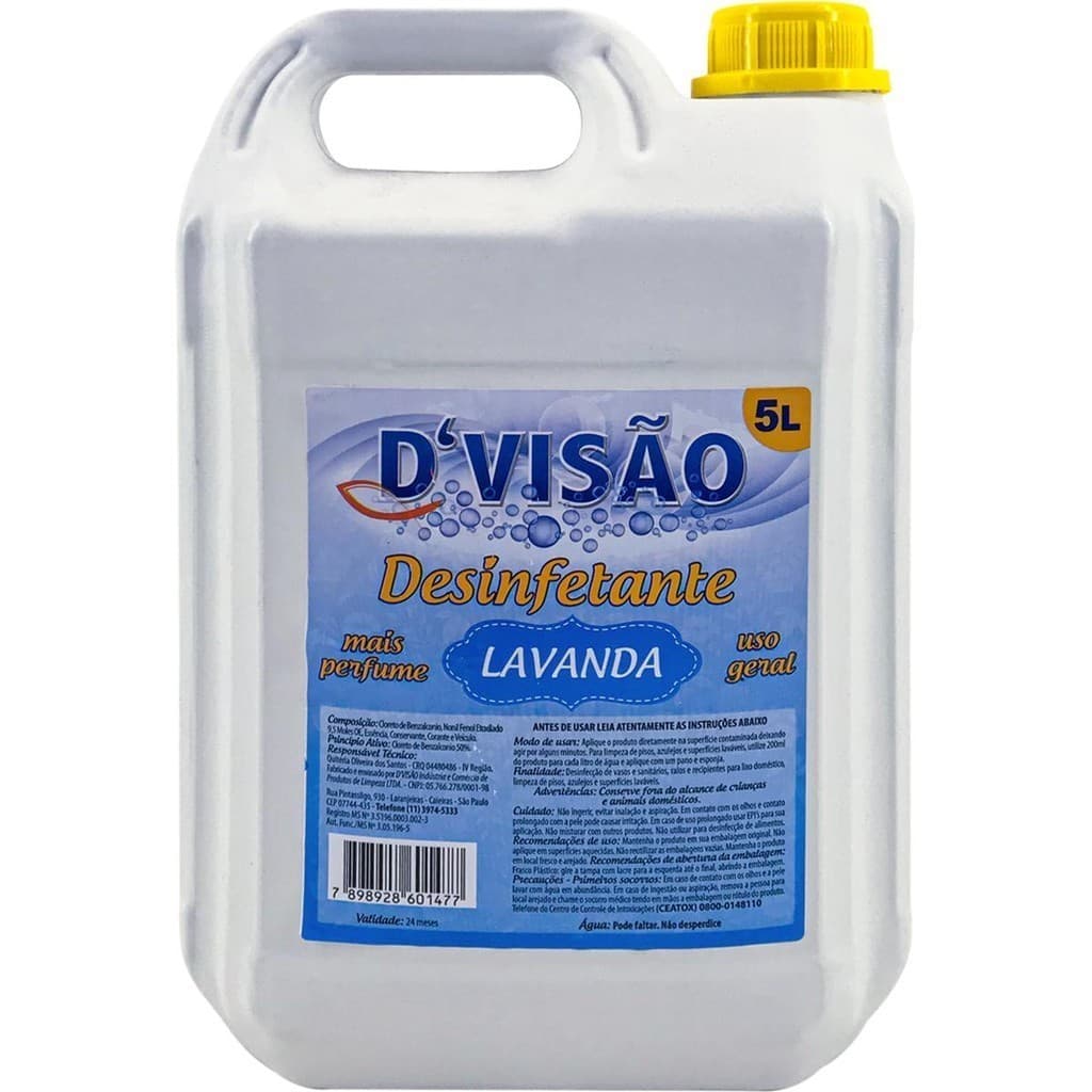Desinfetante Fragrância Lavanda 05 Litros D'Visão original